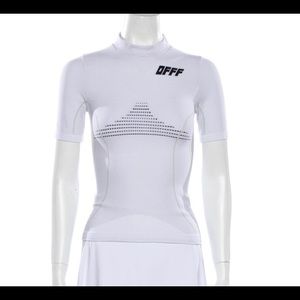 Off - White Black and White athletic tshirt